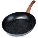 Keptuvė granitinė BLACK&WOOD 28 cm juoda Orion