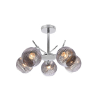 Kabantis &scaron;viestuvas Candellux Vinoti 5x40W E27 grafito stiklas