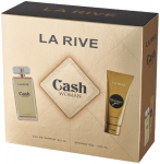 Kvepalų dovanų rinkinys LA RIVE Cash Woman EDP 90 ml + du&scaron;o gelis 100 ml Vaisių ir gėlių