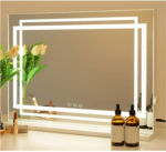LED ap&scaron;viestas veido veidrodys 58x12x48 cm, LED ap&scaron;viestas veido veidrodys 58x12x48 cm