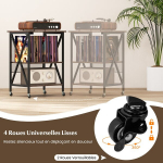 Vinilo plok&scaron;telių stovas su įkrovimo stotele, Vinilo plok&scaron;telių stovas su įkrovimo stotele