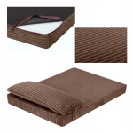 &Scaron;unų Guolis čiužinys Welsti rudas kordinis velvetas XL 130x90 Neslystantis