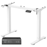 Reguliuojamo auk&scaron;čio stalo rėmas 90-140x59,6x71-119 cm baltas plienas