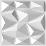 3D sienų plok&scaron;tės 50 vnt., baltos, 3D sienų plok&scaron;tės 50 vnt., baltos