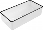 Praustuvas Mexen Nadia, 46 x 23 cm, White/Black edge