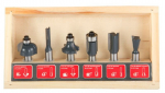 Proline Frezų rinkinys 5931214, 8mm, suderinamas su medienos apdorojimu, suderinamas su frezavimo staklėmis