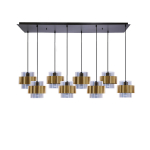 Candellux pakabinamas &scaron;viestuvas Spiega 38-09524, juodas/auksinis
