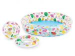 Pripučiamas baseino žiedas ir kamuoliukų rinkinys 122 x 25 cm Intex 59460