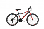 Kalnų dviratis Capriolo Diavolo DX 600, 26", juodas/raudonas