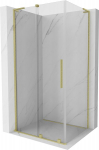 Mexen Velar L stumdomas du&scaron;o kambarys 110 x 120 cm, permatomas, aukso &scaron;lifuotas - 871-110-120-03-55