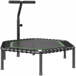 Fitneso batutas 138.5x138.5 cm Juodas Reguliuojama rankena
