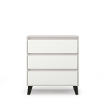 Komoda Mebelbos Borg 3s 70, 70x38,9x78,4 cm, balta