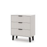 Komoda Mebelbos Borg Duo 3s, 70x38,9x81,4 cm, smėlio spalvos