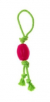 Žaislas augintiniui COMFY ROBBI RUGBY PINK + KOLOR ROPE