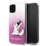 Telefono dėklas Karl Lagerfeld KLHCN58CFNRCPI iPhone 11 Pro hardcase pink Choupette Fun