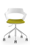 Biuro kėdė Wood Garden 2160 Aoki D8, žalia/balta