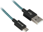 Kabel USB Sharkoon USB-A - microUSB 2 m Czarny (4044951027095)