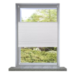 Plisuotos žaliuzės 90 x 125 cm, balta, Balta