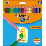 Bic Spalvoti pie&scaron;tukai Tropicolors 24 spalvų rinkinys, 022510