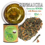 GENMAICHA - žalioji arbata SENCHA su skrudintais ryžiais, PT100g
