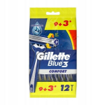 Vienkartiniai skustuvai vyrams&nbsp;Gillette Blue3 Comfort, 12 vnt.