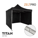 Prekybinė palapinė Zeltpro TITAN Juoda, 3x3