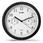 Sieninis laikrodis ELBE RP-1005-N, baltas ir juodass