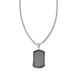 Grandinėlė Su Kulonu Zippo Black Crystal