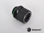 BitsPower straight connector 1/4 "for 11/8 mm hose - Black mat (BP-MBWP-C11J)