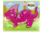 Medinė dėlionė Dinozauras, violetinis