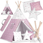 Tipi vaiki&scaron;ka palapinė Nukido, rožinė