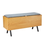 Prie&scaron;kambario suolas Aalborg 90x32x46cm, rudas