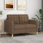 Dvivietė sofa vidaXL, 120cm, ruda