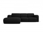 Kairinė sofa Windsor & Co Lola, 250x170x72 cm, juoda