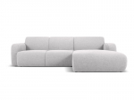 Keturvietė de&scaron;ininė sofa Windsor & Co Lola, 250x170x72 cm, &scaron;viesiai pilka