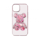 Aizmugurējais vāciņ&scaron; iLike Apple iPhone 15 Silicone Case Print Desire Bear Pink 4752192069872 ILIAPP15PDBP (4752192069872)