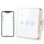 I&scaron;manusis wifi elektros jutiklinio ekrano jungiklis su nuotoline programėle 600W Livman DS-101AL
