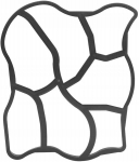 Forma grindinio, betono, trinkelių klojimui 50x60 cm