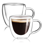 Winder dvigubo stiklo puodeliai su rankenėle Coffee,2x 350 ml