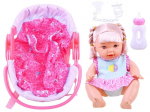 Lėlė kūdikis su kėdute Ledy Toys, rožinė