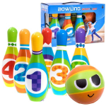 Mink&scaron;ti boulingo kėgliai vaikams Colorful Bowling