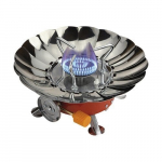 Turistinė viryklė su apsauga nuo vėjo ir 4 balionėliais