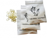 Ortodontiniai elastikai breketams Fox Heavy, 3 x 100 vnt, 6,5 oz, 6 mm