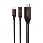 USB-C į HDMI 2.1 4k30Hz RayCue kabelis, 2m (juodas) 24682669