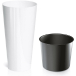 Vazonas Tubus Slim Shine, 25x47,6 cm