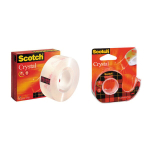 Lipni juostelė 3M Scotch Crystal Clear 600, 19 mm x 33 m, ypač skaidri(1vnt.)