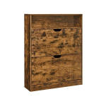 Batų spintelė Songmics, 102 x 24 x 80 cm, ruda