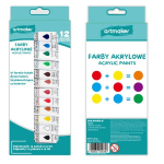 Akrilinių dažų rinkinys Artmaker, 12 ml, 12 vnt.