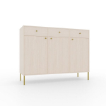 Komoda ADRK Furniture Tili 3D 3S, smėlio spalvos