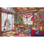 Siuvinėjimo kryželiu rinkinys Letistitch. "Kalėdų namelis" 43x29cm SLETIL8105